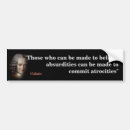 Search for absurd bumper stickers Atrocities