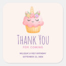 Search for pink cupcake thank you stickers Watercolor
