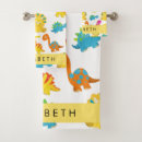 Search for dinosaur bath towels Triceratops