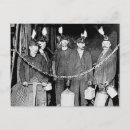 Recherche de mine de charbon cartes postales Miner
