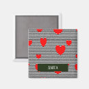 Recherche de coeur de rayure magnets Amour