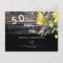Recherche de tournesol anniversaire invitations Rustique