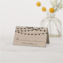 Search for string lights place cards Rustic
