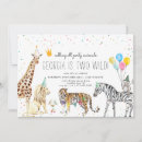 Search for modern simple party animal invitations Watercolor