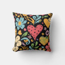 Recherche de fleurs hippie coussins Rétro