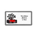 Search for chequered flag labels Racing car