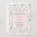 Search for llama cactus invitations Girls