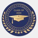 Search for gold graduation cap stickers Blue