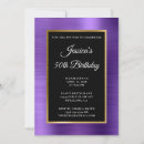 Search for purple 50th birthday invitations Minimalist