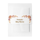 Search for baby shower invitation belly bands Rustic