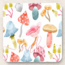 Search for fairy mushroom coasters Watercolor