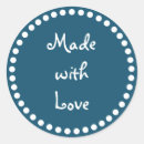 Search for home cooked stickers Made with love