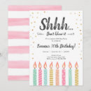 Search for shhh surprise party invitations 30th
