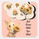 Recherche de lapin bébé autocollants Rose