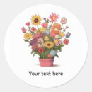 Search for flower pot stickers Birthday