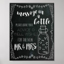 Search for message in a bottle weddings Chalkboard