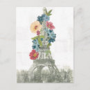 Search for retro flowers postcards France