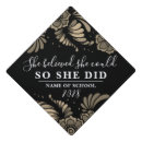 Search for floral graduation cap toppers Inspirational quote