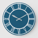 Search for blue roman numerals clocks Round