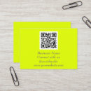 Search for fluorescent business cards Qr code