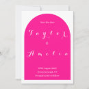 Search for hot pink save the dates Minimal