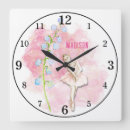 Search for ballerina clocks Watercolor