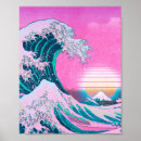 Recherche de vaporwave posters Kanagawa