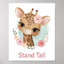 Recherche de de crèche de girafe posters Aquarelle