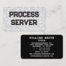 Search for process business cards Law