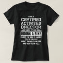 Search for activities director tshirts Job