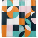 Search for bright colors shower curtains Geometric