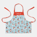 Search for north pole aprons Santa