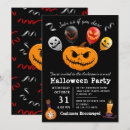 Search for scary pumpkin invitations Costume party