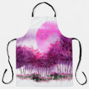Search for purple bloom aprons Watercolor