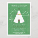 Search for native american birthday invitations Tipi