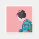 Recherche de geisha serviettes Rose