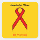 Recherche de maladie cardiaque autocollants Rouge