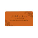 Recherche de noir orange autocollants Minimaliste