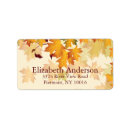 Search for fall bridal shower return address labels Leaves