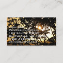 Recherche de par le travers cartes visite Coucher de soleil