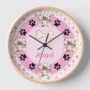 Search for paw print clocks Puppy