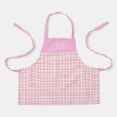 Search for pink gingham aprons Girl