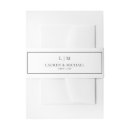 Search for black wedding invitation belly bands Elegant