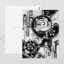 Search for black and white abstract art postcards Pattern