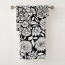 Search for sunflower bathroom accessories Black and white
