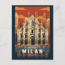 Search for died postcards Milan italy