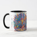 Recherche de poissons colorés tasses Pour enfants