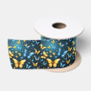 Recherche de papillon bleu rubans Jaune