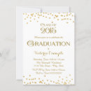 Search for gold confetti graduation invitations Class of 2015