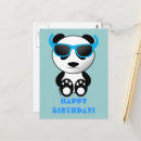 Recherche de anniversaire panda cartes postales Adorable